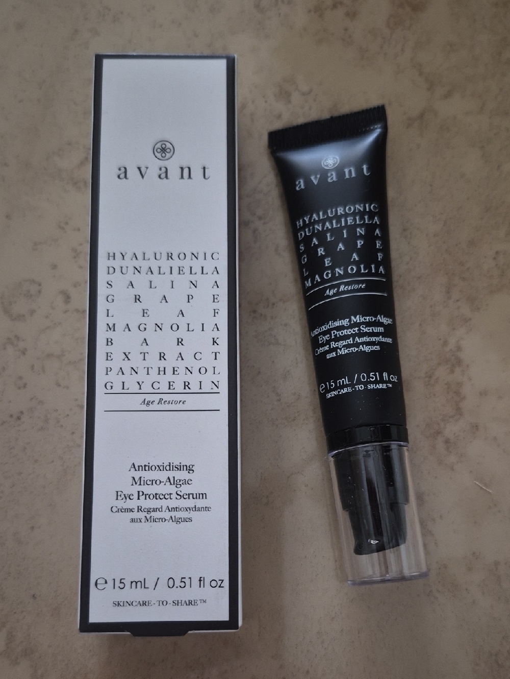Avant Age Restore Antioxidising Eye Protect Serum - Black